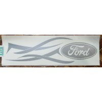 наклейка Ford (серебро) комплект 2 шт.