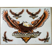 наклейка "орел №1 (golden eagle), набор 5 шт.