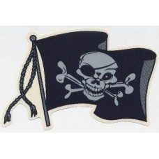 наклейка пиратский флаг, упаковка - 5 шт.