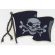 наклейка пиратский флаг, комплект (2 шт.)