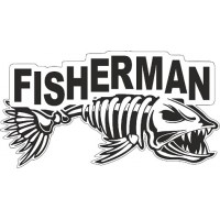 наклейка "fisherman"