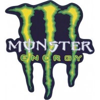 наклейка "monster energy" №2 мал. упаковка - 10 шт.