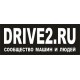 наклейка drive2.ru (черный) упаковка - 5 шт.